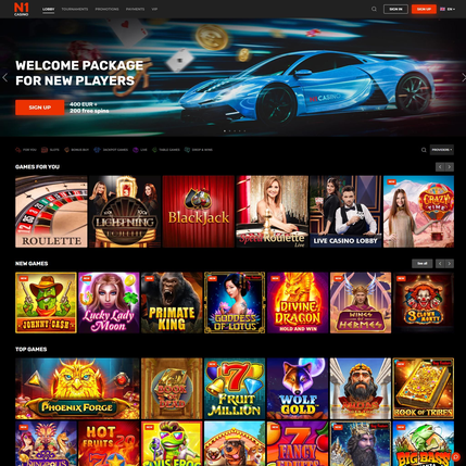 n1 casino Gameplay